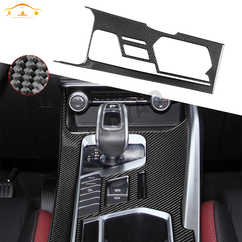 Carbon Fiber Center Console Gear Shift Panel Covers Trim Decals sticker For Proton X50 Geely Coolary Interior Accessories 