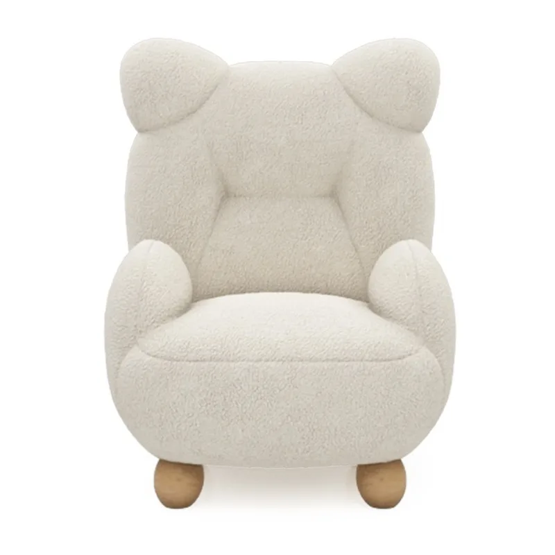

Chair lamb wool, cream wind children's bear sofa chair, baby single cartoon seat, mini lazy sofa