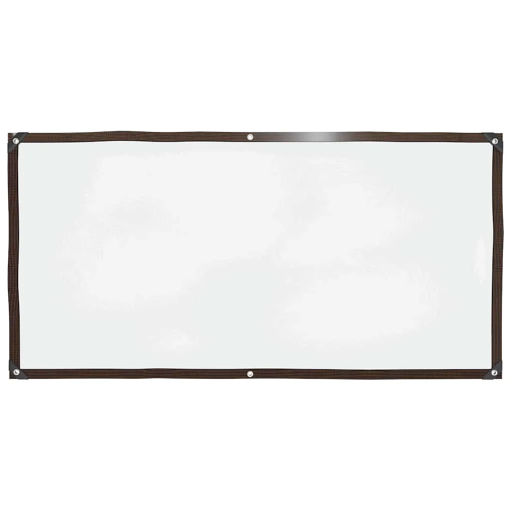 Transparente Plane mit Ösen 1x2 m PE Hochleistungs-Wasserdichte PVC-Plane Verstärkte Regenschutzabdeckung für den Außenbereich