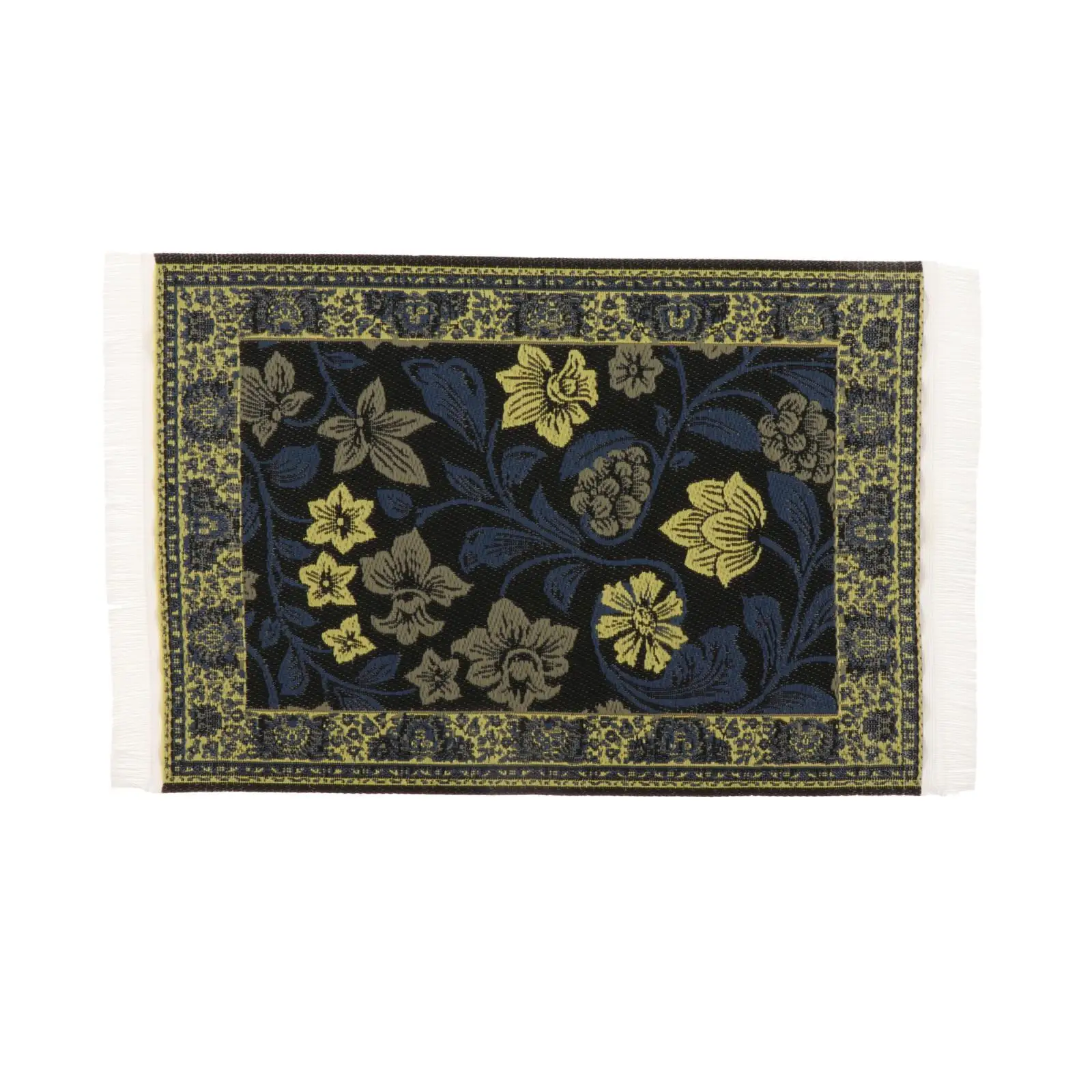 Tapis de décoration tissé en polymère, échelle 1:12, accessoire pour salon, maison de courses, décor de tapis, modèle de scène de meubles, lea turc