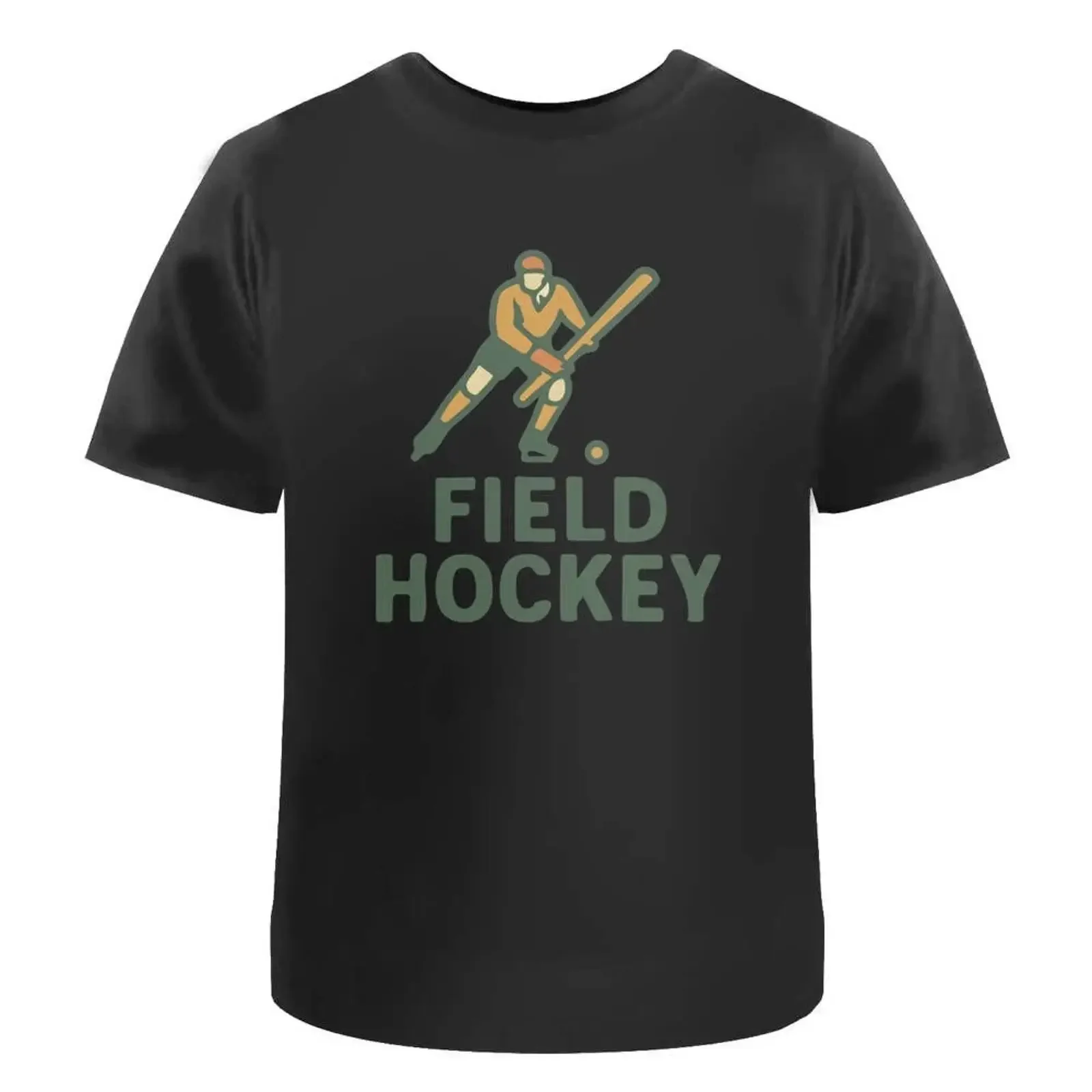 'Field Hockey' T Shirt 100 Cotton S XXL TA055863 vintage Washed streetwear Slightly Unisex Casual Stylish Top For Everyday Wear