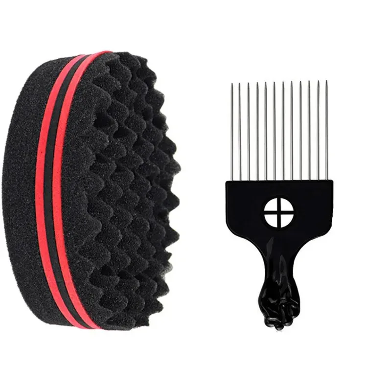 Magisches Twisted-Hairstyle-Schwamm-Set, Lockenbürsten für Männer und Frauen, Afrikanische Lockenbürsten, Styling-Tools – Detail 12