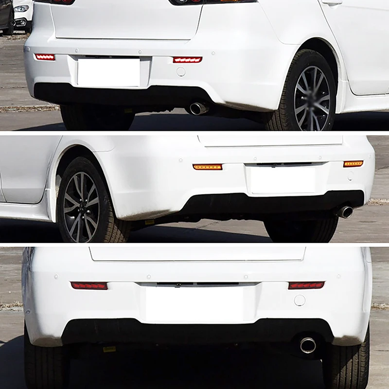 Car Rear Bumper LED Reflector Light Assembly For Mitsubishi Lancer/Evolution X CZ4A 2008-2017/ Outlander Sport/RVR/ASX 2011-2012 view 2