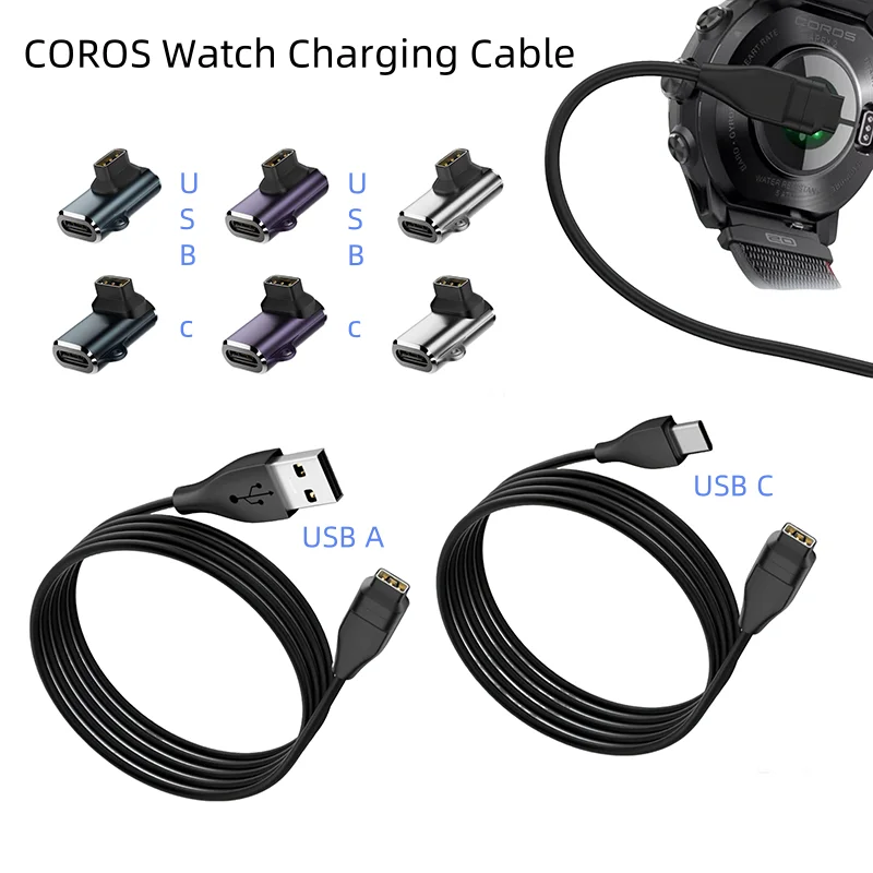 

USB Charger Cable for Coros Watch Type-C Charging Adapter Compatible with Coros Pace2/3/Apex/Apex 2/Apex pro/Apex 2 pro/Vertix2