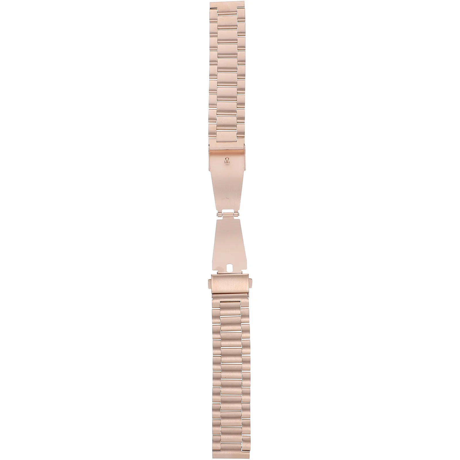 

Stainless Steel Watch Strap Rose Gold Buckle Chain Style Smartwatch Band Compatible 3 Replacement Strap Metal