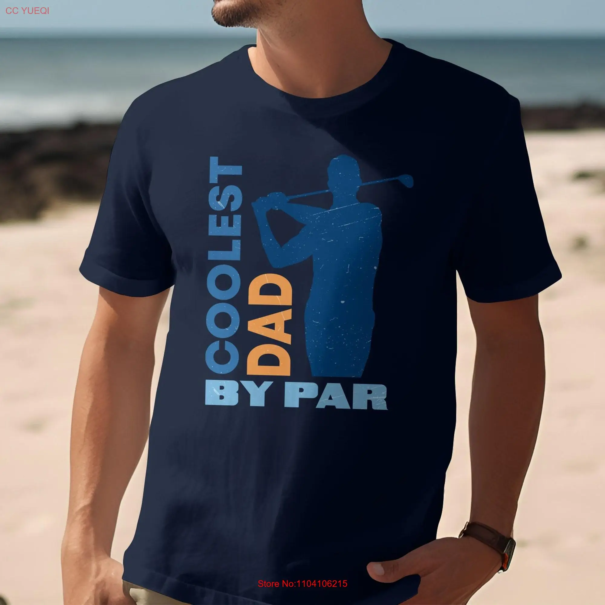 Coolest Dad By Par Golfer T Shirt or SweaT Perfect for Golfers Father's Day Special long or short sleeves