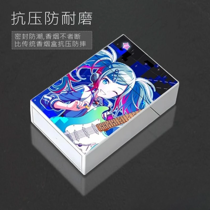 Kawaii Hatsune Miku cute anime plastic thick cigarette box mini portable jewelry storage box creative accessories new gift view 6