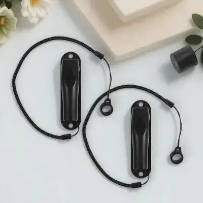 

2Pcs Elastic Anti-Loss Pen Lanyard Holder Stretchable Silicone Retractable Neck Belt Clip for Nurses Teachers Construction