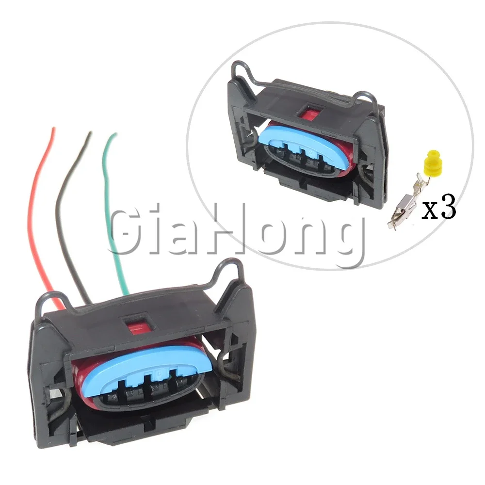 

1 Set 3 Way Car High Voltage Package Ignition Coil Wire Sockets AC Assembly For Ford Honda Auto Sealed Connector