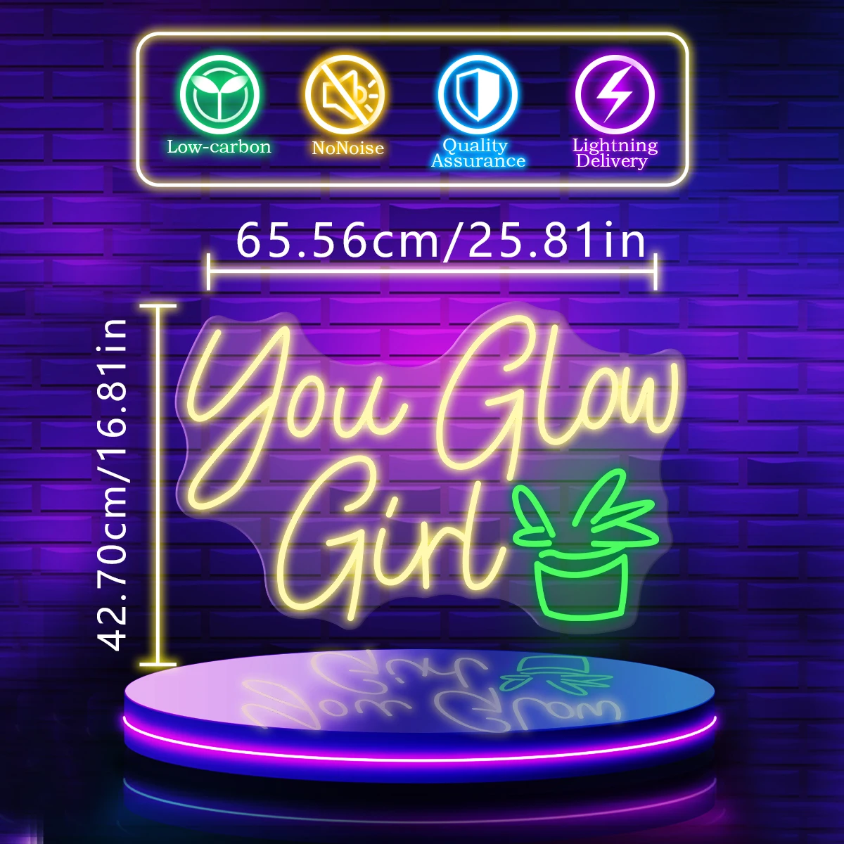 Luzes de néon personalizadas para meninas, versão Grow Grass, sinal artístico, dando crianças e bênçãos, presente adulto