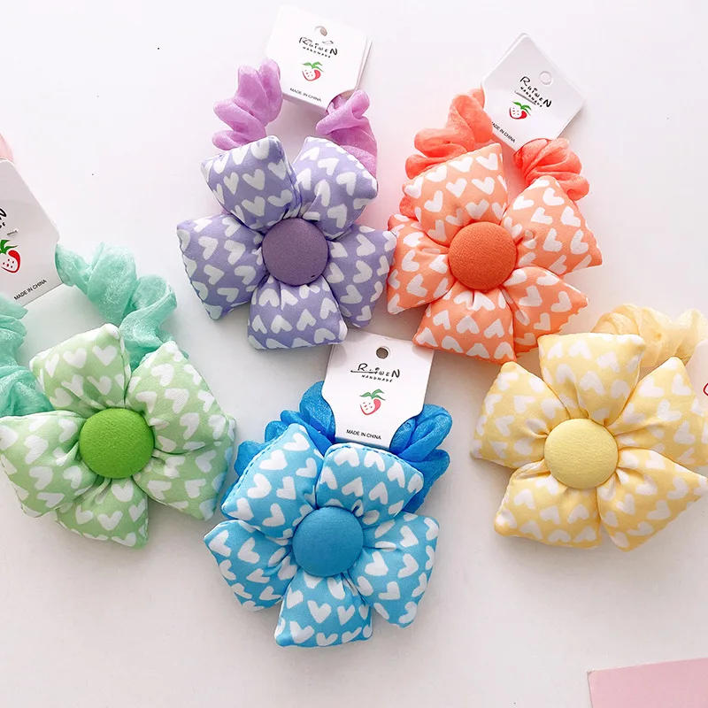 100 Teile/satz Elastische Haarbänder Mädchen Baby Haarschmuck Kind Haarring Kopf Seil Scrunchies Kopfbedeckung Ohne Flaschen – Detail 1