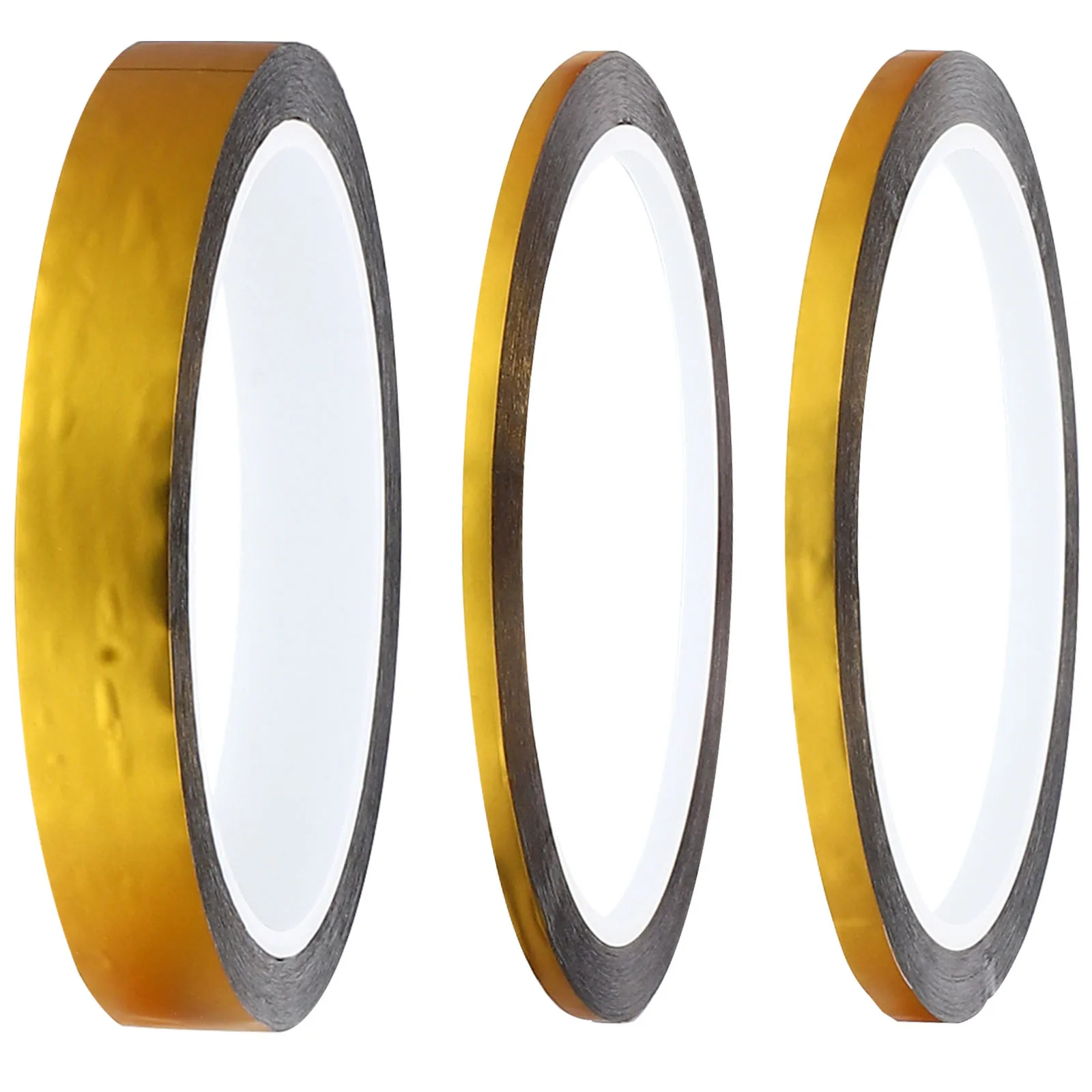 

3pcs Gold Foil Tape 0.3 0.5 1.5cm Wide DIY Craft Masking Tapes for Scrapbooking Decorative Stationery Gift Wrapping