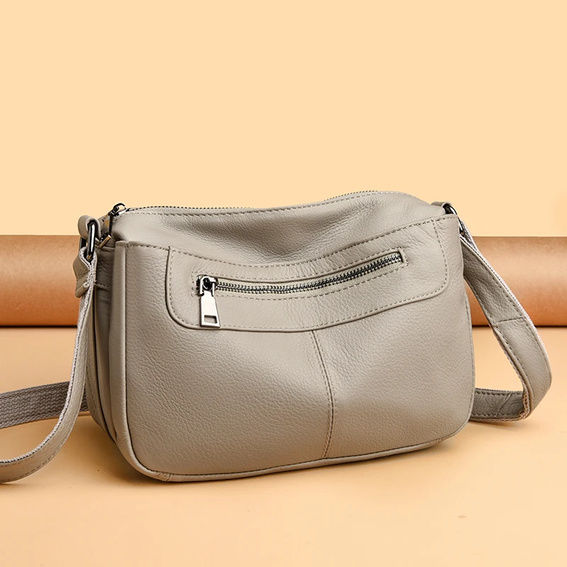 

Women Genuine Leather Small Shoulder Bag 2025 New Fashion First Layer Cowhide Mobile Phone Bag Female Mini Messenger for Girls