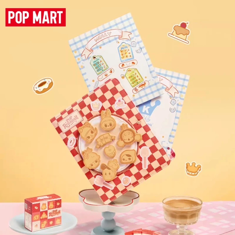 

NEW Genuine POPMART Pop Restaurant Series Mini Collection Card Book Desktop Decoration Merchandise Gifts