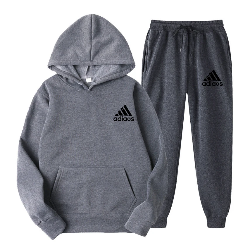 Zestaw zimowych bluz z kapturem męskim Fleece Hoodie Czerwone i czarne marki Spodnie sportowe