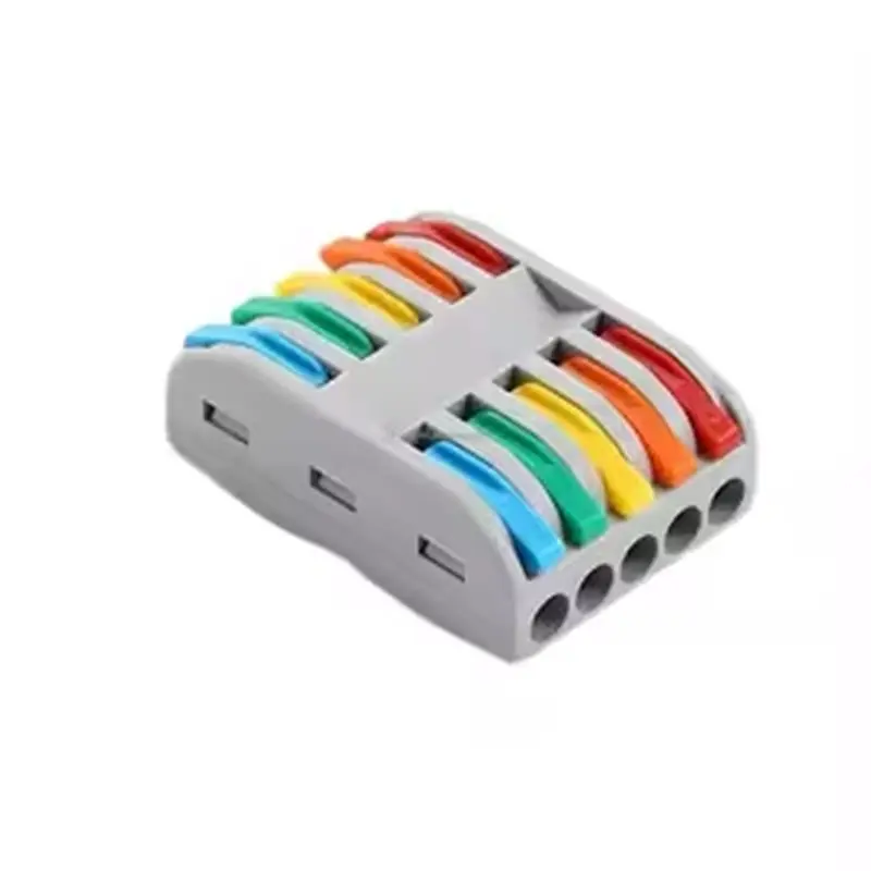 HHTL Universal Compact Fast Butt Wire Connectors 25PCS Push-In Lever Splice Terminal For LED Lighting Assortment For Home Tool