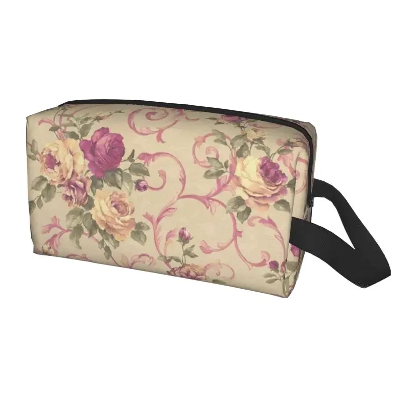 

1PC Large Capacity Cosmetic Bag Skincare and Bathing Storage Bag Portable Flora Print Travel Toiletry Bag Waterproof Makeup Bag