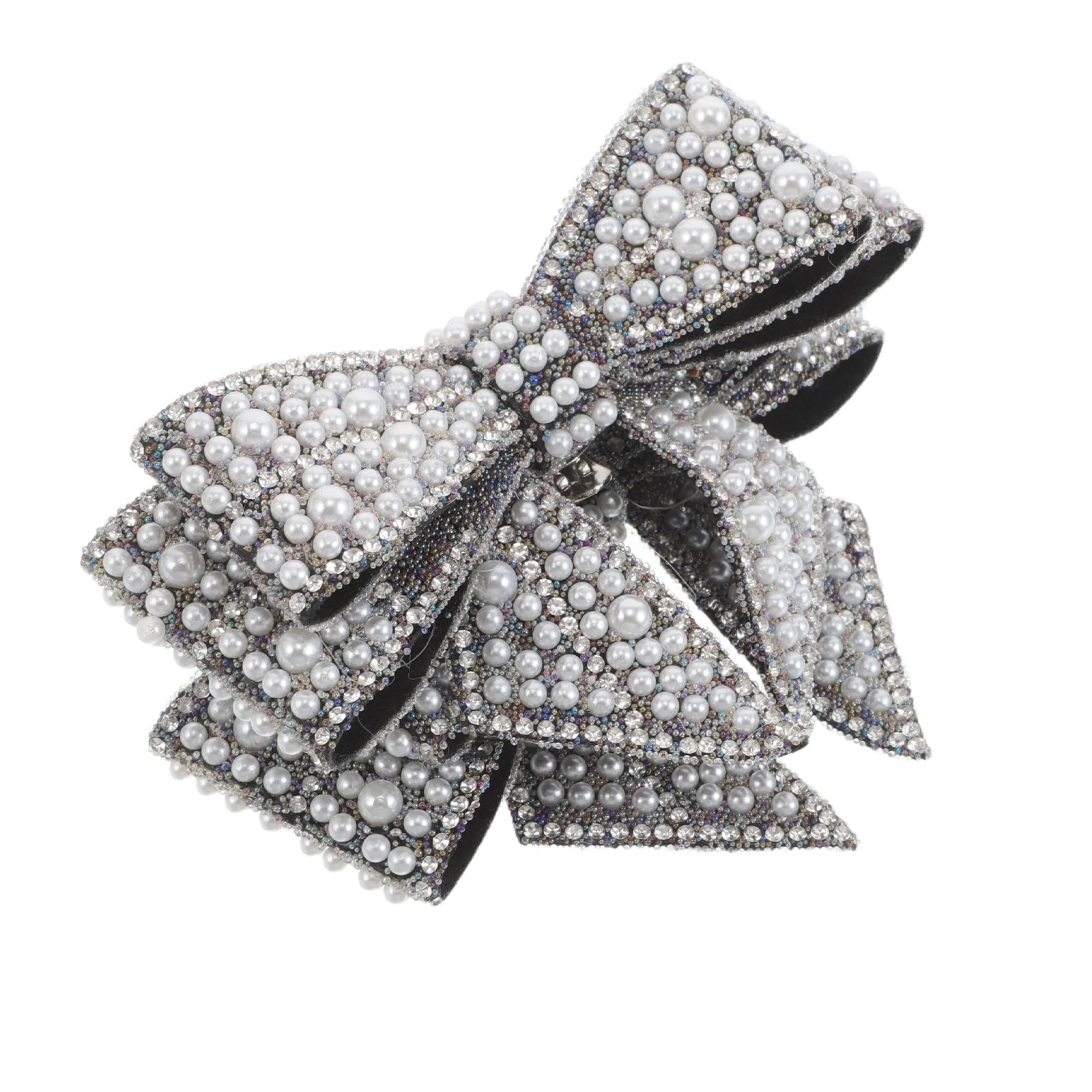 

2Pcs Wedding Shoe Embellishments Faux Pearl Rhinestone Bow Clips Bridal High Heel Accessories Faux Pearl Dress Accessories