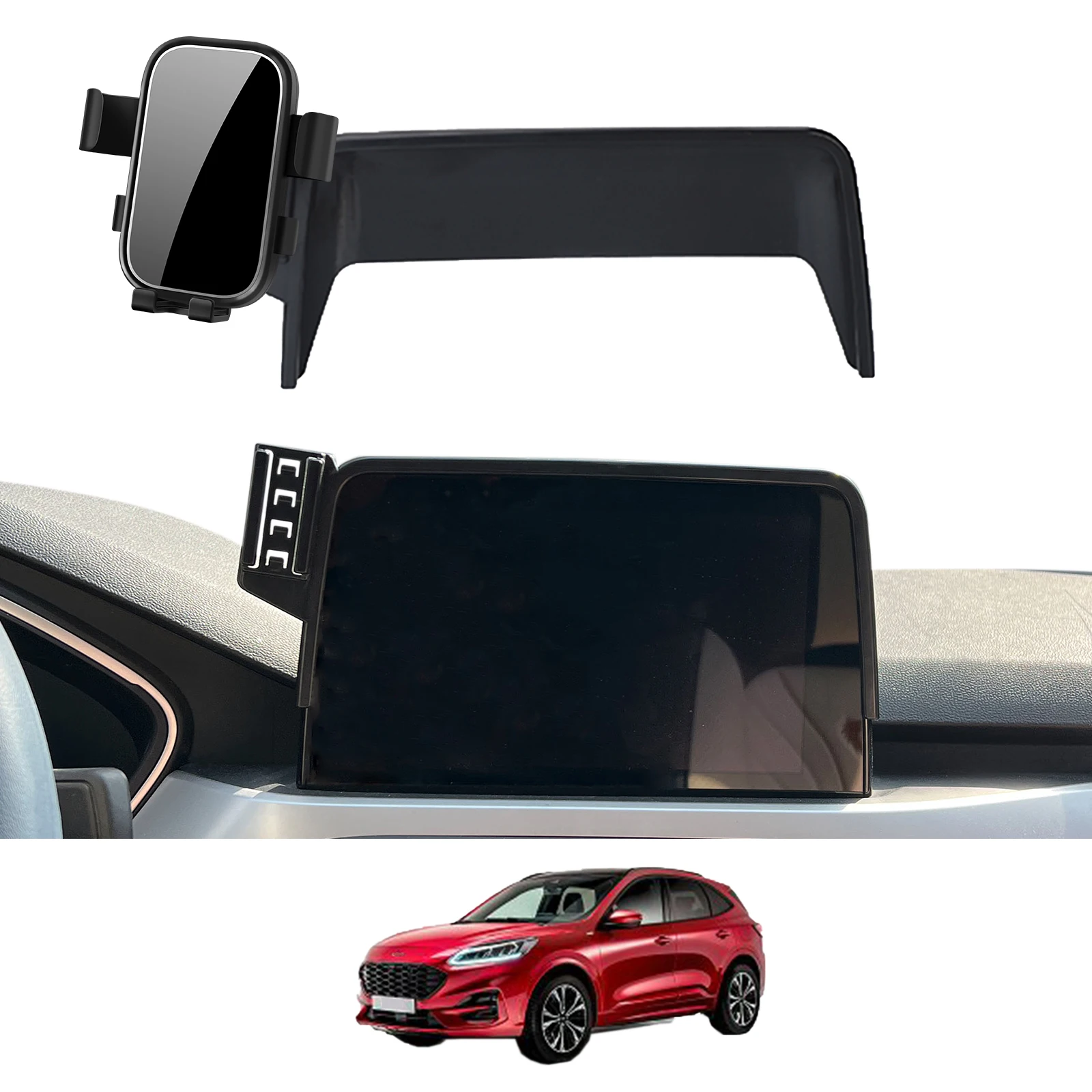 

Car Mobile Phone Holder for Ford Kuga MK3 3d 2019~2022 ST-Line (8in) GPS Bracket Navigation Stand Auto Accessories