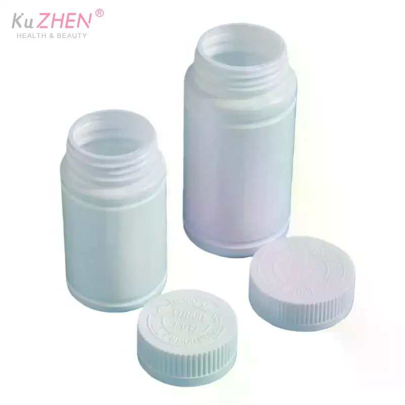 10Pcs 20-225ml Pill Vials Tablet Capsule Solid Powder Portable Containers Plastic HDPE White Empty Seal Bottles