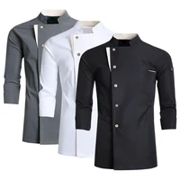 Uniforme de cocina profesional para otoño/invierno, ropa de cocinero de comida, chaqueta de Chef de Catering, camisa de cocina de restaurante, ropa de trabajo de camarero