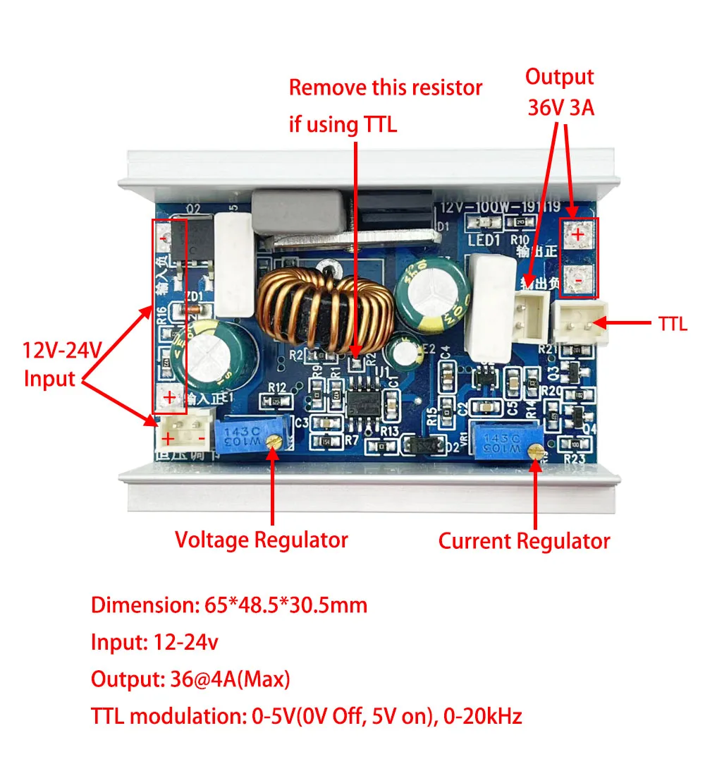 NUBM08 05 07 42 44 0A 0E 0F 0C NUGM03 04 06 12V Boost 36V Drive Board