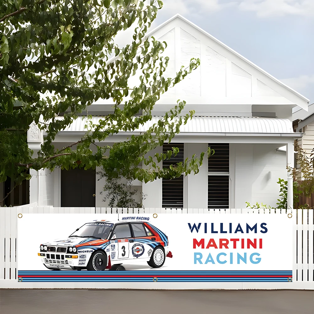 60X240cm MARTINIs Banner Flag Racing Car Painting Racer Home Poster Advertise Logo Sport Outdoor Club Digital Printing Banner