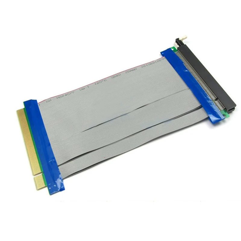 PCI-E 16X Ribbon Extension Cable Graphics Card PCI Express PCIE 2.0 Riser Card Converter Extender 20CM