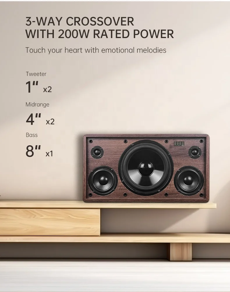 

HIFI Active 2.1-Channel /USB Audio Speaker Wireless Woofer Sound Smart Speakers With UHF For Home Speaker