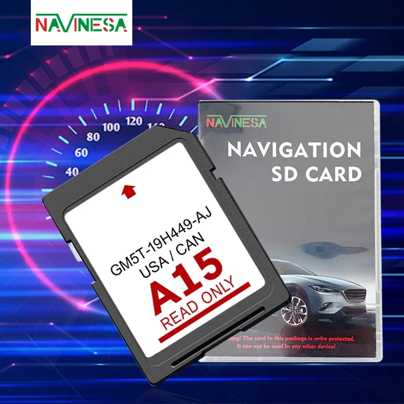 A15 for Ford Sync Navigation SD Card Latest 2024 CA US Maps Compatible with Ford/Lincoln F-150 Edge SD Card Maps GM5T-19H449-AJ