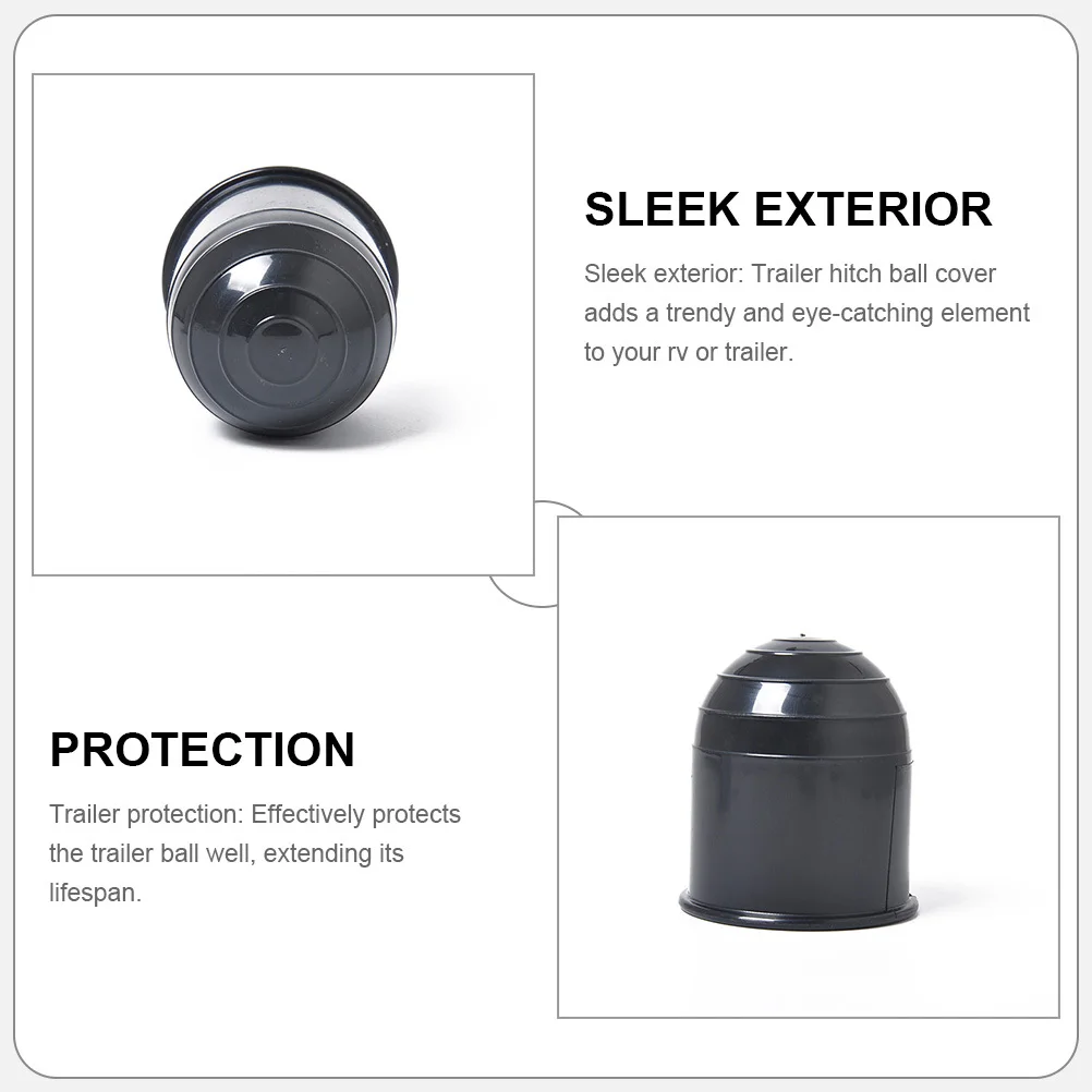 

4Pcs Trailer Hitch Ball Protectors Sturdy Towing Ball Cap for Rv Truck Longevity Dump Trailer Accessories Hitch Cover