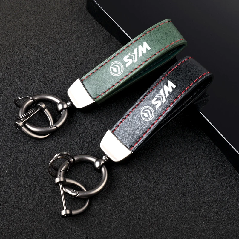 Motorcycle Accessories Carbon fiber motorcycler Key Pendant Split Rings Keychain for SYM JOYMAX Z 125/250/300 MAXSYM Accessories