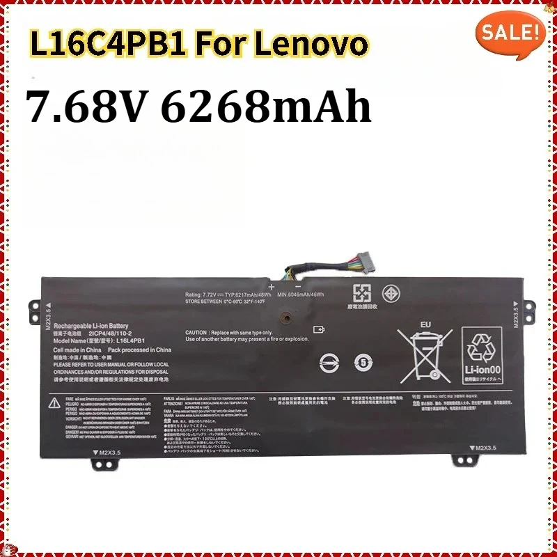 

7,68 В 6268 мАч L16C4PB1 Аккумулятор для ноутбука Lenovo Yoga 720-13IKB 720-13IKBR 720-15IKB 730-13IKB 730-13IWL L16L4PB1 L16M4PB1