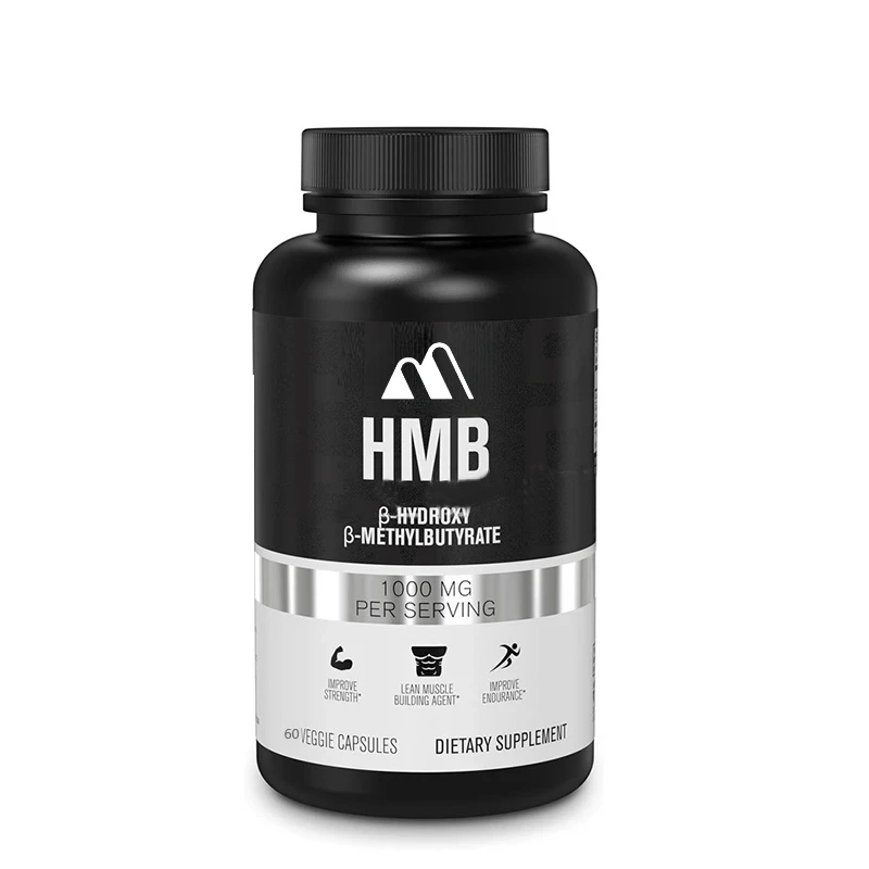 HMB Capsules (β - Hydroxy Β - Methylbutyrate) - Gluten Free and Non Genetically Modified -60 Capsules