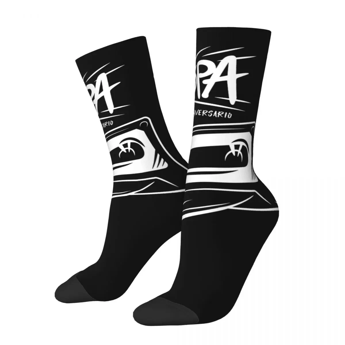 New Men's Socks Crazy Estopa Punk Rock Band Sock Polyester Sport Women's Socks Spring Summer Autumn Winter