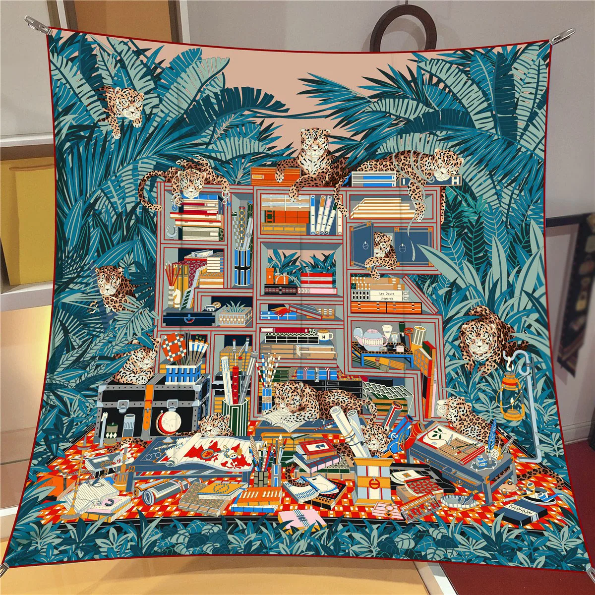 VREOVOR шарф Dunhuang Синьцзян туризм одежда в пустыне солнцезащитный платок квадратный модный тренд романтическое искусство цвет