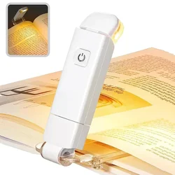 Mini Light Reading Clip Light LED Small Night Light USB Charging Adjustable Brightness Eye Protection Portable