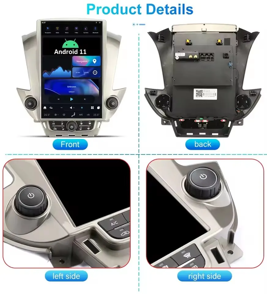 

Беспроводной CarPlay для Chevrolet Tahoe Suburban GMC Yukon 2014-2020: Автомагнитола с большим экраном, мультимедийный плеер, GPS-навигация