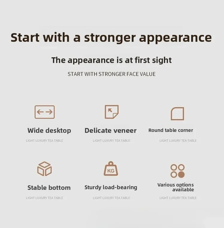 Rectangular rock slab coffee table living room household dining table dual-purpose minimalist coffee table