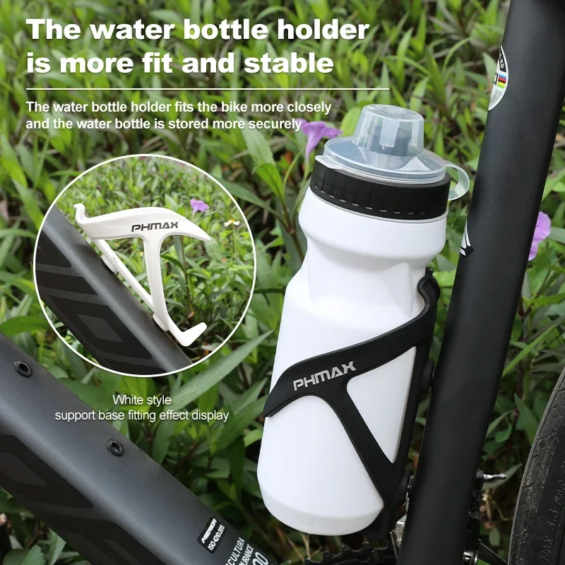 PHMAX Bike Bottle Cage Lightweight Bicycle Water Bottle Holder Universal Drinking Bottle Cage MTB Road Cup Holder Black