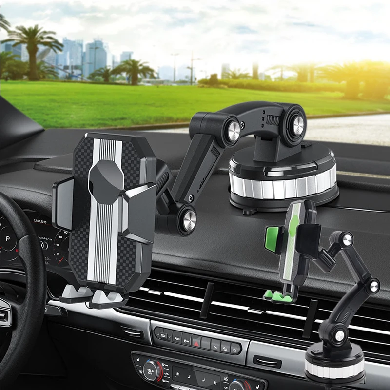 

Car Universal Center Console Stack Super Adsorption Phone Mount Phone Holder On-board Suck Clamp Bracket for Truck Accessories