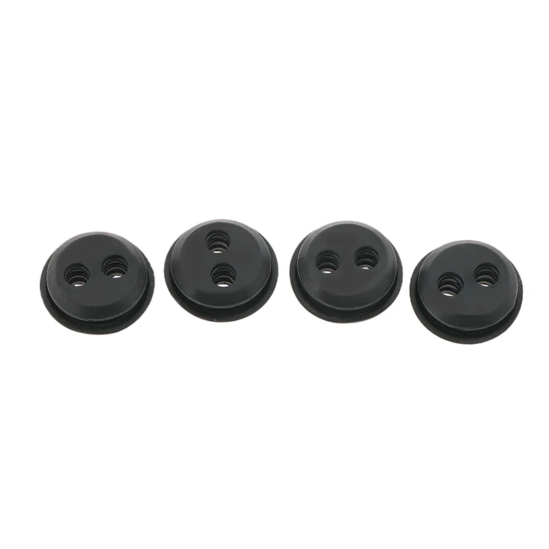 C 5Pcs Rubber Grommet 2 Holes Fuel Gas Tank Seal Grommet For Hedge Trimmer Weed Eater Brush Cutters Replacement Garden Supplies