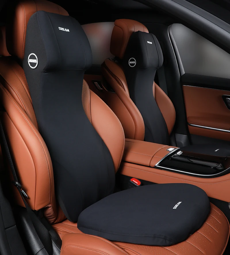 Auto Geïntegreerde Hoofdsteun Lendensteun Nekkussen Kussen Universele Memory Foam Rugsteun Auto Voertuigbenodigdheden Accessoires
