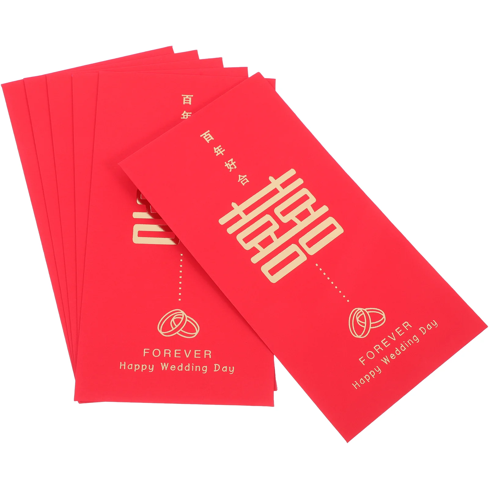 

6 Pcs Wedding Red Envelope Bag Chinese Style Envelopes Luck Money Lai Si Feng 1700X900X005CM Traditional Gift