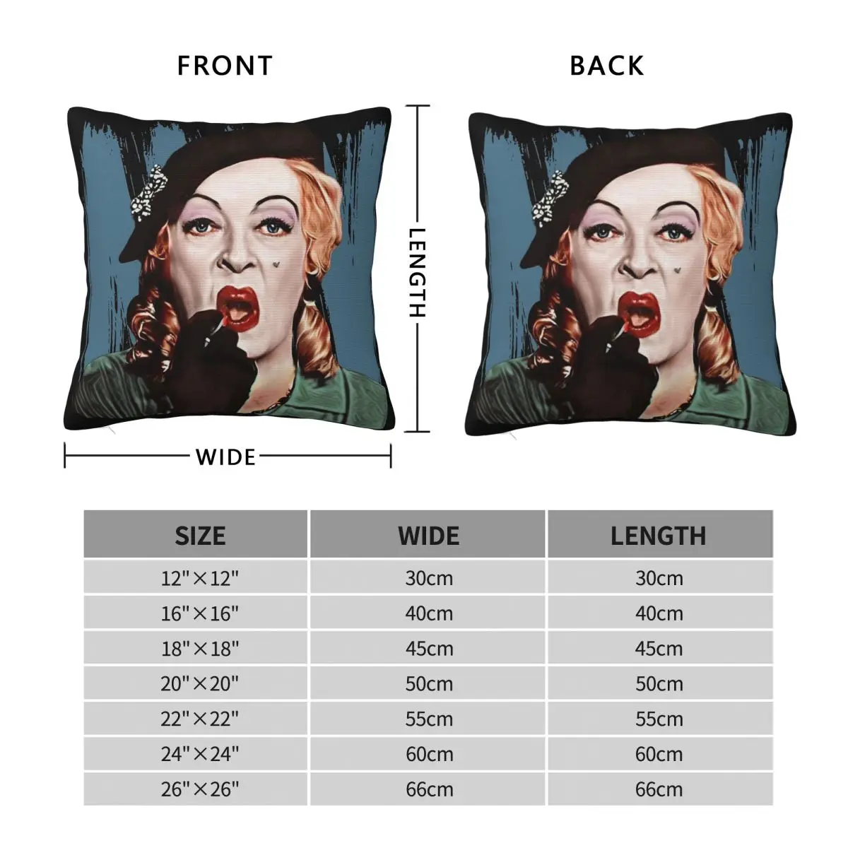 What Ever Happened To Baby Jane Hudson Pillowcase Polyester Linen Velvet Pattern Zip Decor Home Cushion Case