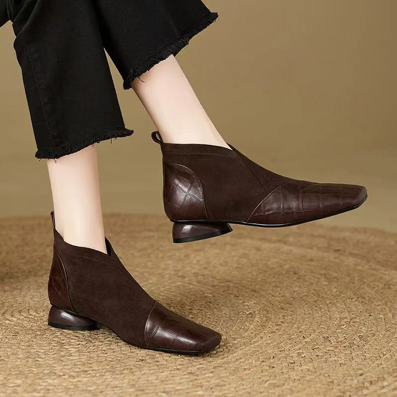 French Soft Leather Booties Wo - Leatherwork In French ulasan dan harga