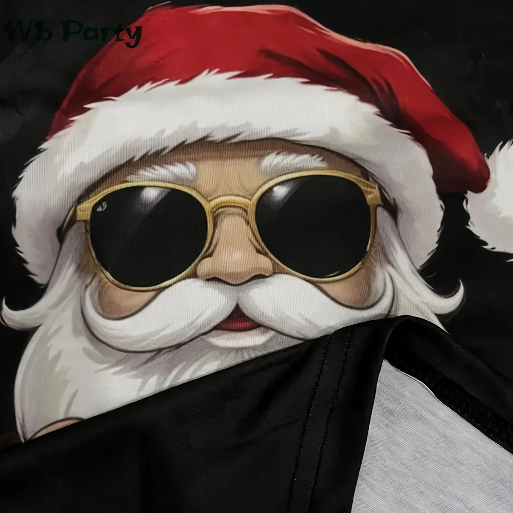 Funny Christmas T shirt Men Santa Claus Men's Clothing O-Neck Short Sleeve Tee Simple Men's T-shirt Fashion T-shirts for Men Top image 5