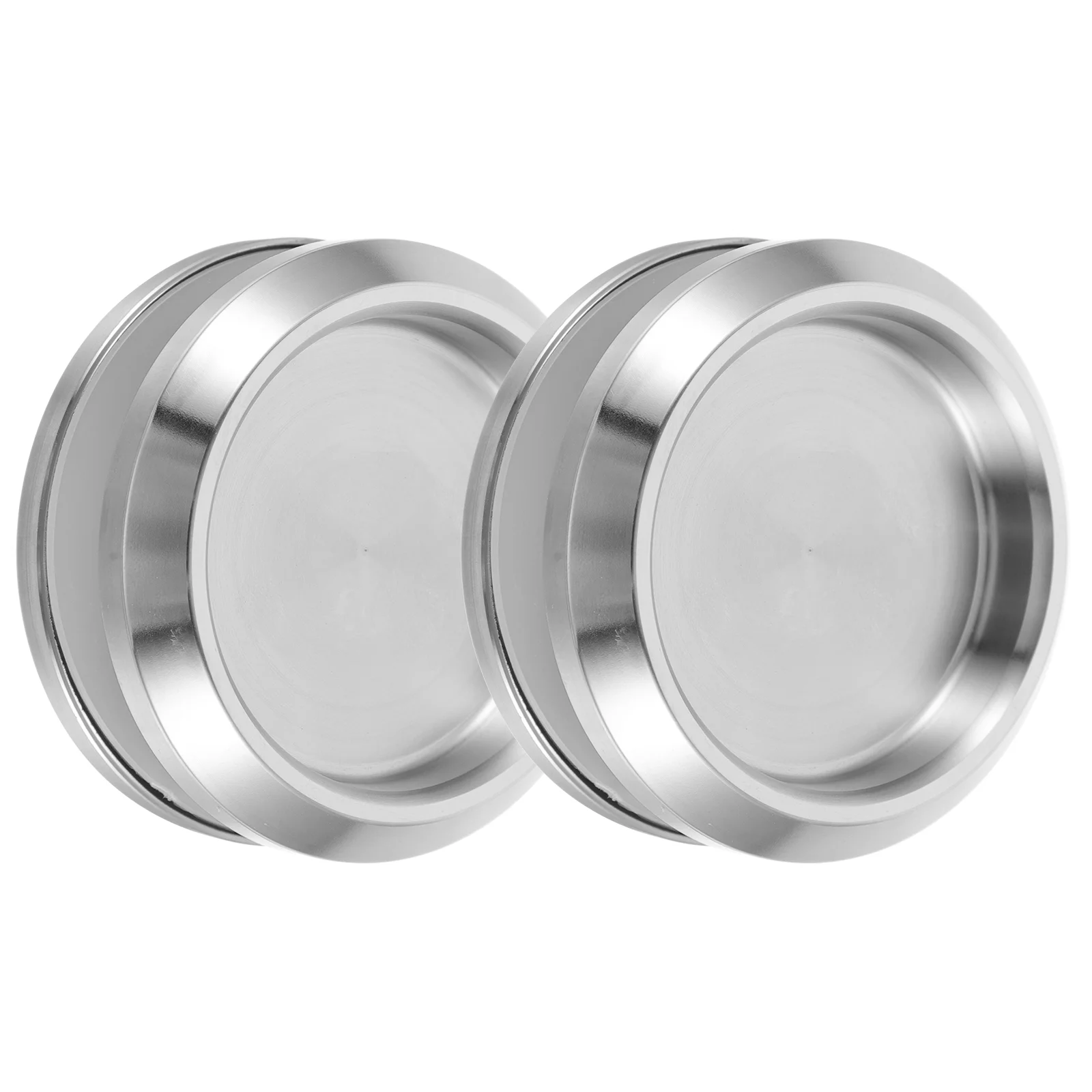 

2 Pcs Embedded Glass Door Handle Handles Shower Stainless Steel Pull Knob for Sliding