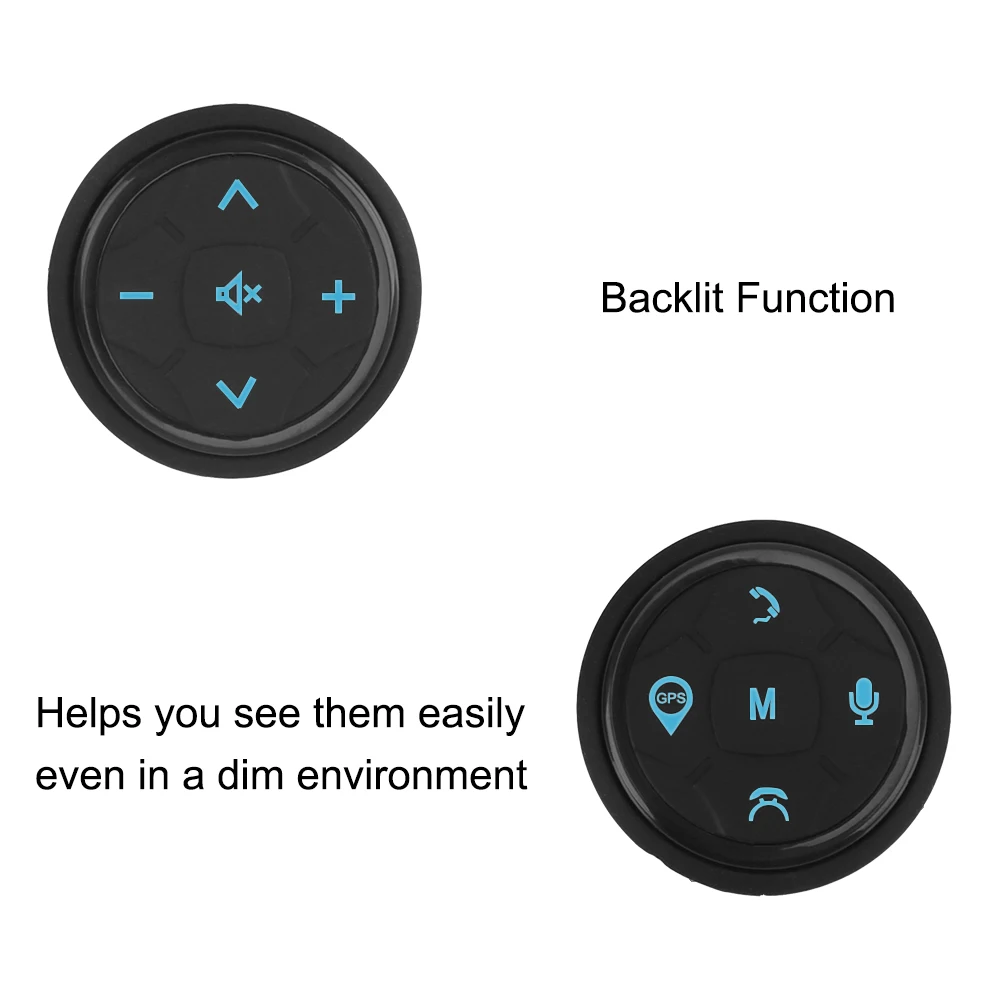 Wireless Car Steering Wheel Controller Universal Music GPS Navigation Radio Remote Control Buttons 10 keys Car Accessories