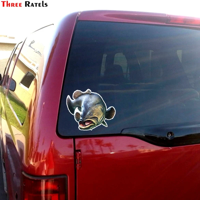 Three Ratels FTC-912 Bluefin Tuna Fish Fishing Car Stickers Auto Decals 3d Styling Motorcycle Decal Accessories